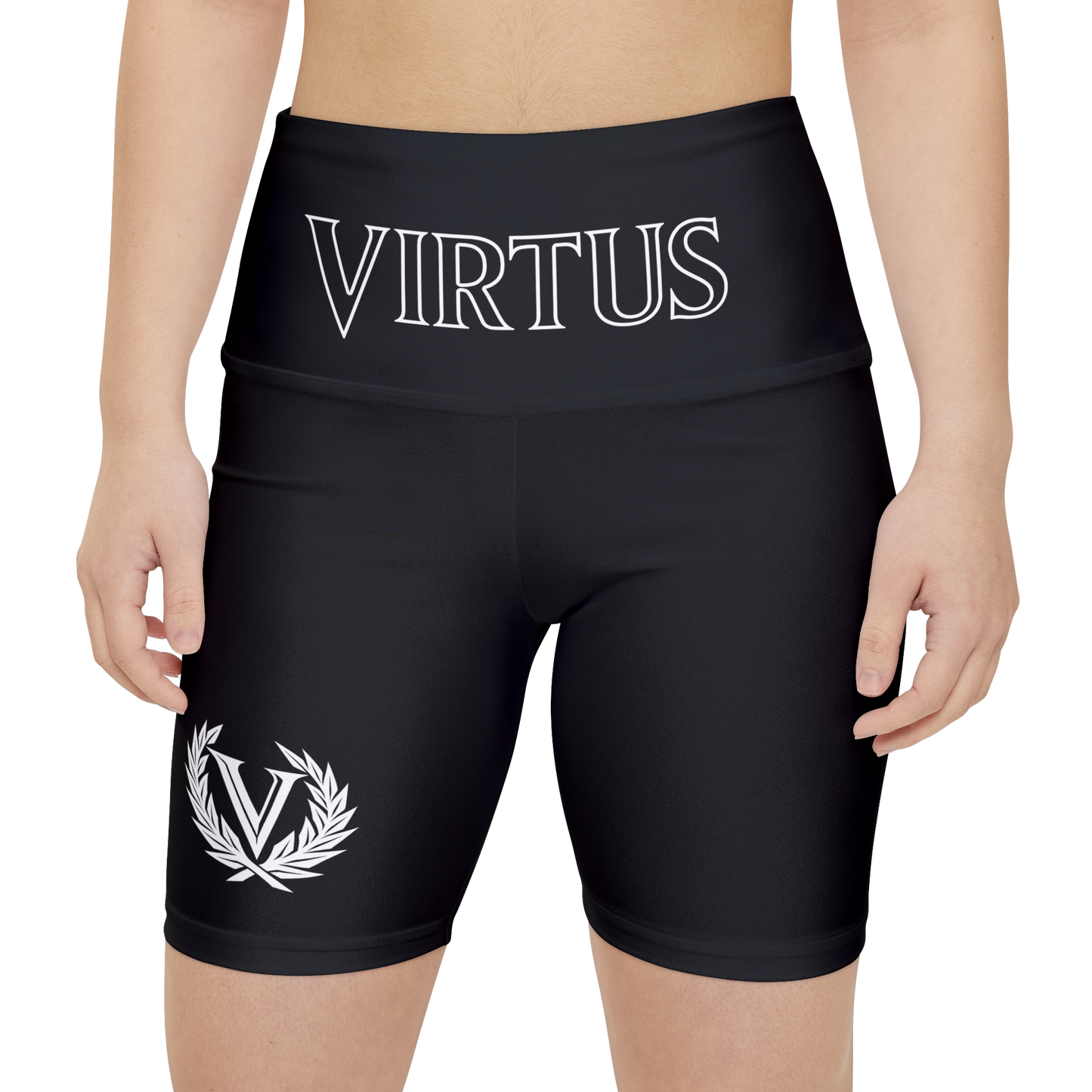 Black Virtus Women's Workout Shorts