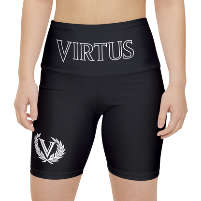 Black Virtus Women's Workout Shorts